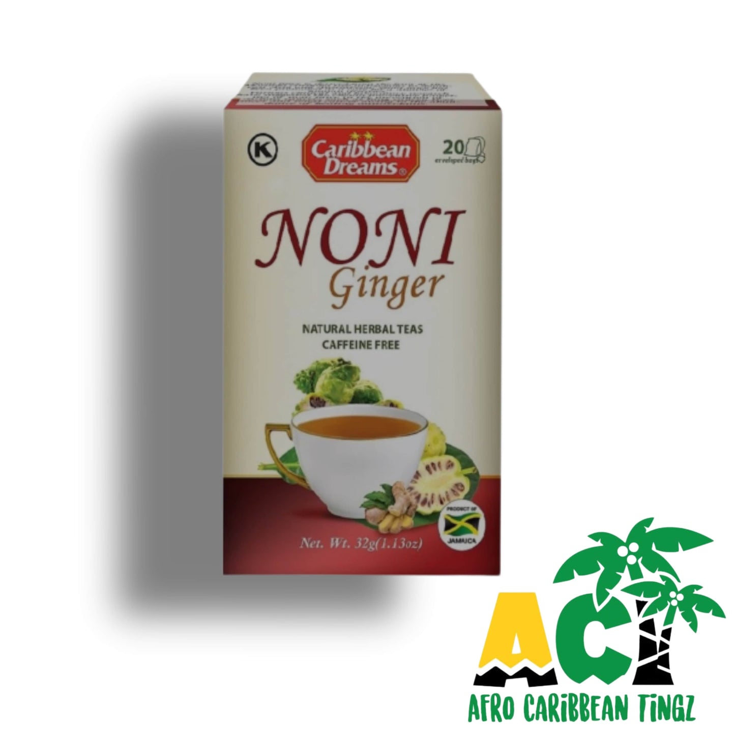 Caribbean Dreams Noni Ginger Tea 20'sv