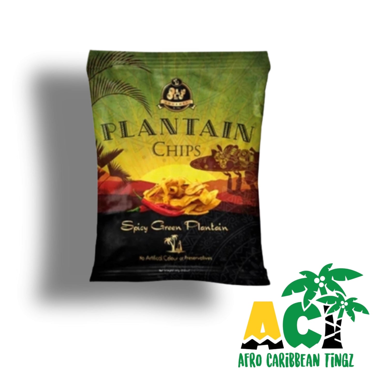 Olu Olu Spicy Green Plantain Chips 60g