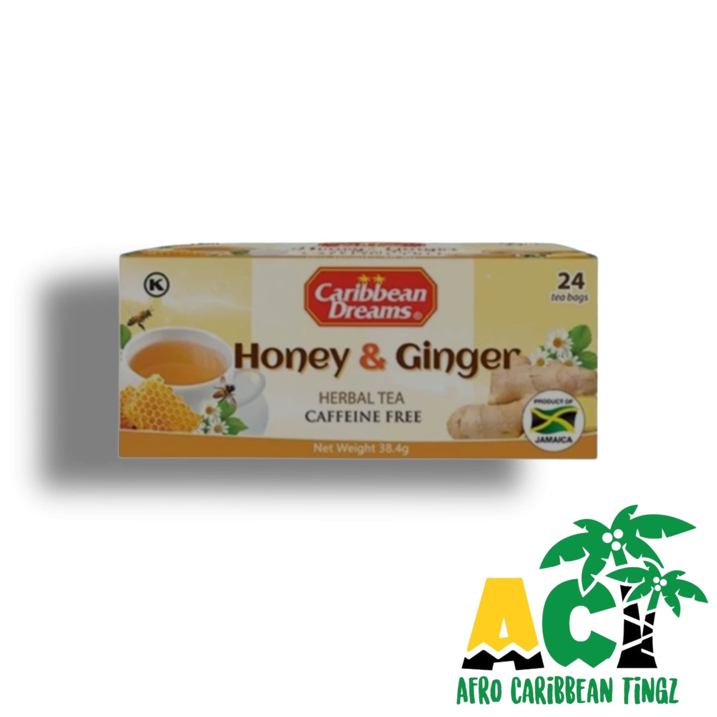 Caribbean Dreams Honey & Ginger Tea 24's