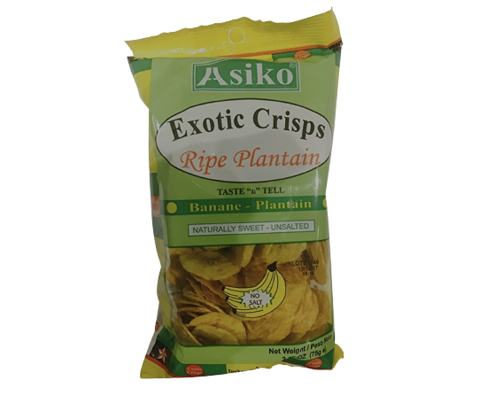 Asiko Plantain Chips Natural 75g