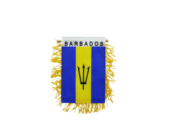 Barbados Mini Flag Banner