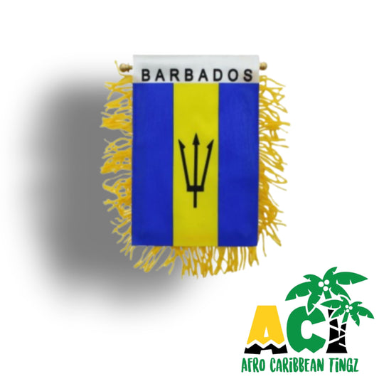 Barbados Mini Flag Banner