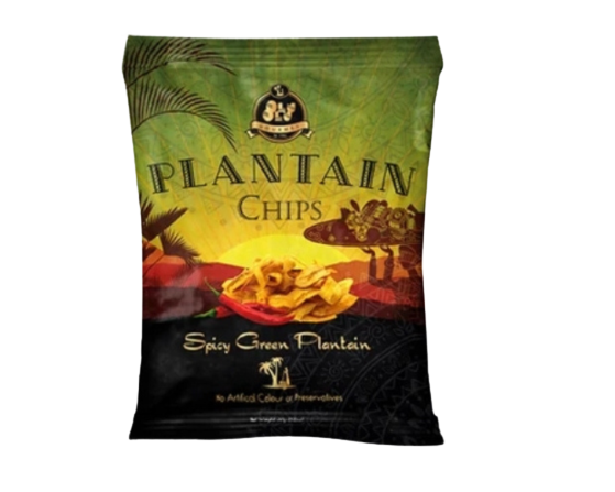 Olu Olu Spicy Green Plantain Chips 60g