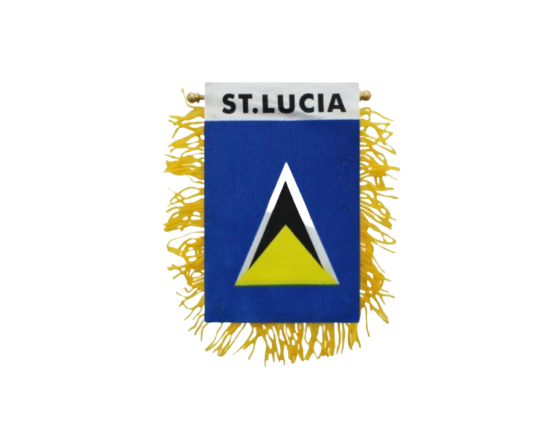 St Lucia Mini Flag Banner